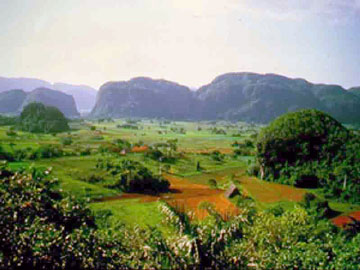 View of the Viñales Valley, Cuba