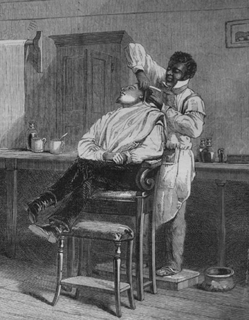 “A Barber’s Shop at Richmond, Virginia”