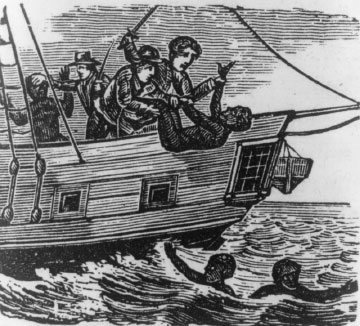 Africans thrown overboard from a slave ship, Brazil