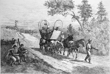 Fugitive slaves escaping to Union lines, 1864