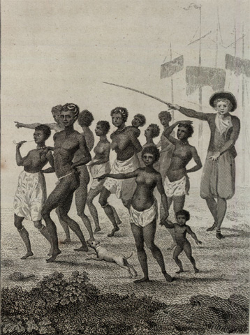 “Group of Negroes as imported to be sold for Slaves”