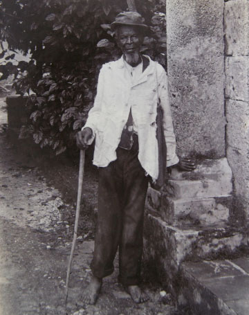 Photo of Boxhill, an ex-slave in Barbados