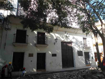 House where Humboldt resided in Havana, Cuba