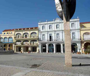 One of the art installations displayed in the Old Square, Havana, Cuba