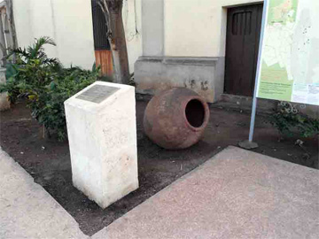 Location of the plaque in the central park of Camagüey, Cuba
