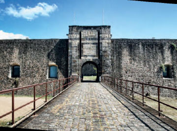 Entrance of Fort Louis Delgrès, Basse-Terre, Guadeloupe