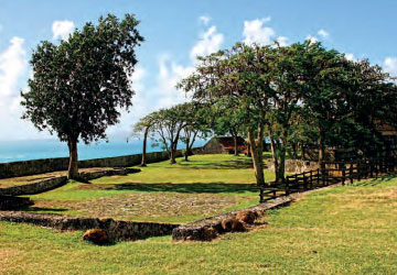 Interior of Fort Fleur-d'Épée, Guadeloupe