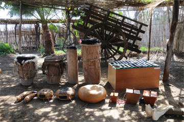 Musical instrument collection, Afro-Peruvian Museum, Zaña, Peru