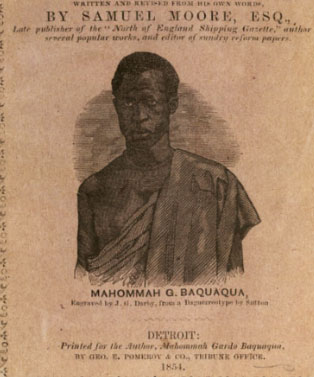 Title page of <i>The Biography of Mahommah Gardo Baquaqua</i>