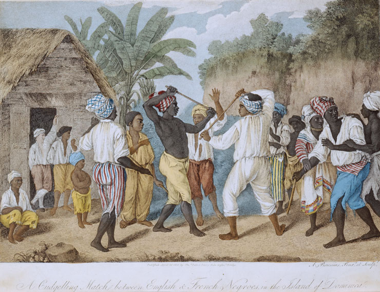 Stick Fighting, Dominica, West Indies, 1779 · Slavery Images
